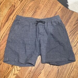 Taylor Stitch Men’s Drawstring Shorts Size M Blue Textured EUC